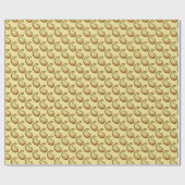Goudpaisleypatroon Cadeaupapier (Vlak)