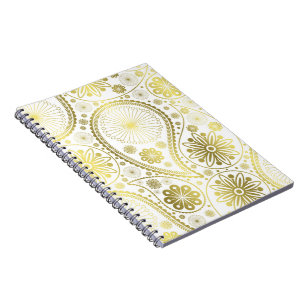 Goudpaisleypatroon Notitieboek