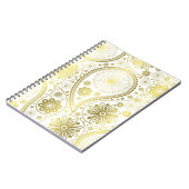 Goudpaisleypatroon Notitieboek (Linkerzijde)