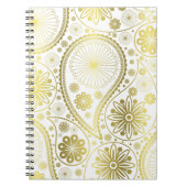 Goudpaisleypatroon Notitieboek (Voorkant)