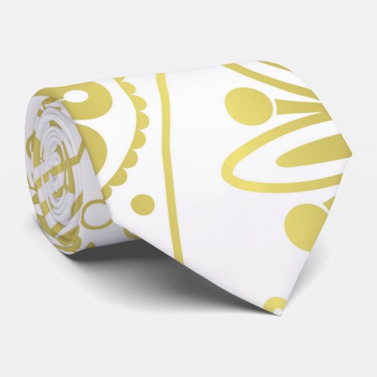 Goudpaisleypatroon Stropdas (Opgerold)