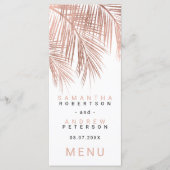 Goudpalm met goudpalm van roos menu (Voorkant)