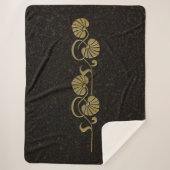 " goudpalm sherpa blanket " deken (Voorkant)