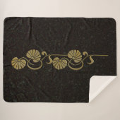 " goudpalm sherpa blanket " sherpa deken (Voorkant (horizontaal))