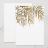 Goudpalmboom (goudpalm) kaart (Voorkant / Achterkant)