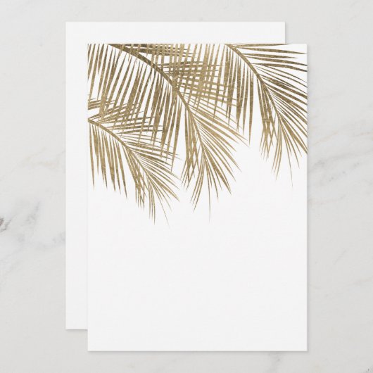 Goudpalmboom (goudpalm) kaart (Voorkant / Achterkant)