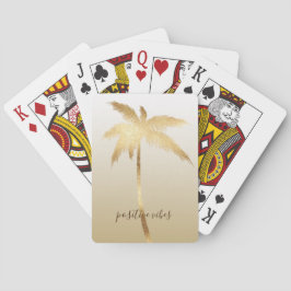 Goudpalmboom pokerkaarten