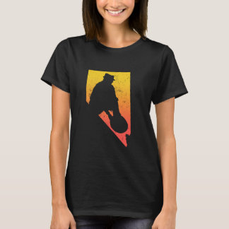 Goudpan Nevada State Silhouette - Goudzoeken T-shirt