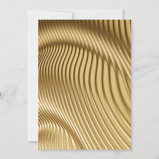 Goudpapier met legante Rozen Kaart (Achterkant)