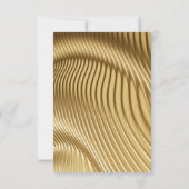 Goudpapier met legante Rozen RSVP Kaartje (Achterkant)