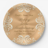 Goudpapier van 50e Jubileum, Borden Papieren Bordje (Voorkant)
