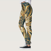  goudpatroon, klassiek oosters ontwerp. leggings (Links)