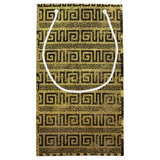  goudpatroon klein cadeauzakje (Achterkant)