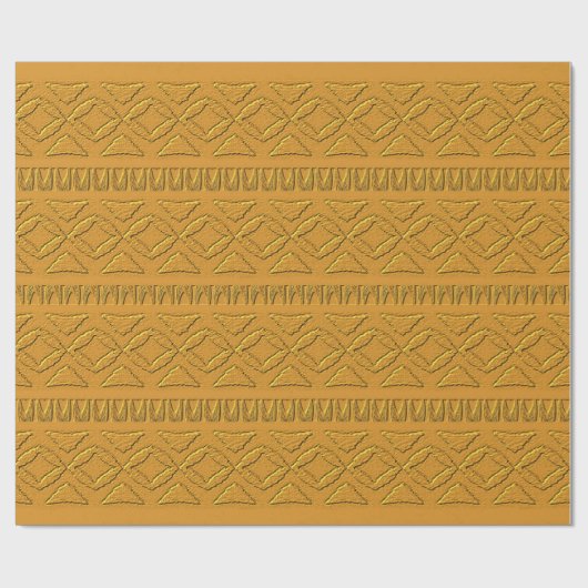 Goudpatroon met reliëfdruk cadeaupapier (Vlak)