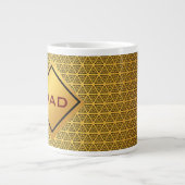 Goudpatroonmonogram van Jumbo Grote Koffiekop (Voorkant)