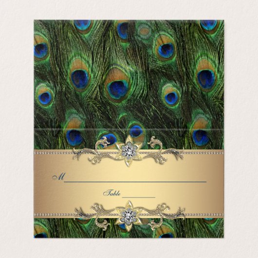 goudpauw kaart (Buitenkant ongevouwen)