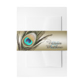 goudpauw uitnodigingen wikkel (Voorkant Voorbeeld)