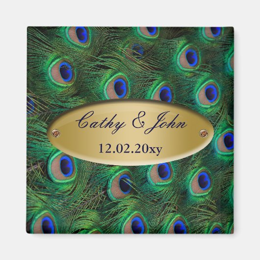 goudpauwoog met uitzondering van datum magneet (Voorkant)