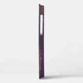 Goudpekveren tegen violette achtergrond Case-Mate iPhone case (Achterkant / Links)