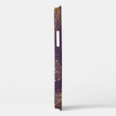 Goudpekveren tegen violette achtergrond Case-Mate iPhone case (Achterkant / Rechts)
