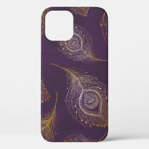 Goudpekveren tegen violette achtergrond Case-Mate iPhone case