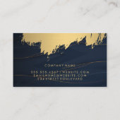 Goudpenseel en goudlijnen visitekaartje (Achterkant)