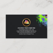 Goudpenseel Verfschilderplaat Visitekaartje (Achterkant)