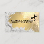 Goudpenseelmarmer | Schaar Visitekaartje (Voorkant)
