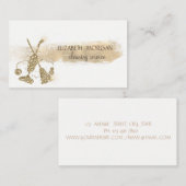 Goudpenseelstreek, ruimte, vacuümreiniger visitekaartje (Voorkant / Achterkant)