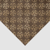 goudpentakels op bruin tissuepapier (Detail)