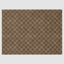 goudpentakels op bruin tissuepapier