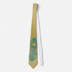 goudpeuk plume necktie stropdas