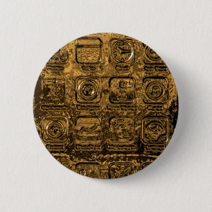 Goudpictogrammen voor mobiele telefoons ronde button 5,7 cm