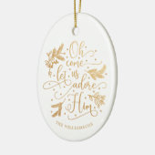  goudpine | Oh, kom ons Adore | Naam Keramisch Ornament (Links)