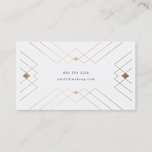 Goudpiramide Geometrische Visitekaartje (Achterkant)