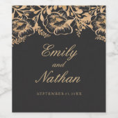 goudplatenlabel voor weddenschappen wijn etiket (Enkel label)