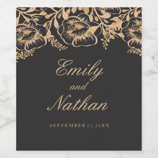  goudplatenlabel voor weddenschappen wijn etiket (Enkel label)