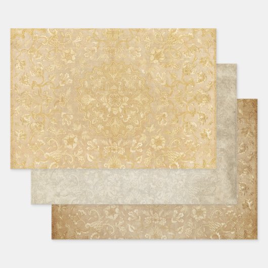  goudplatenontvlechting  inpakpapier vel (Set)