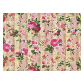  goudplatte roze rozen Damask Tafelkleed (Voorkant (Horizontaal))