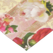  goudplatte roze rozen Damask Tafelkleed (Gekanteld)