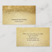  goudplatter-Visitekaartje met minimale reinigings Visitekaartje (Voorkant / Achterkant)