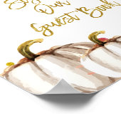 Goudpompoen Onderteken alsjeblieft ons gastboek. Poster (Hoek)