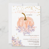 goudpompoen waterverf eerste verjaardag kaart (Voorkant)