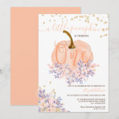 goudpompoen waterverf eerste verjaardag kaart (Voorkant / Achterkant)