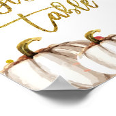 Goudpompoenen voor cadeaus poster (Hoek)