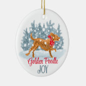 Goudpooiel, aangepast keramisch ornament (Rechts)