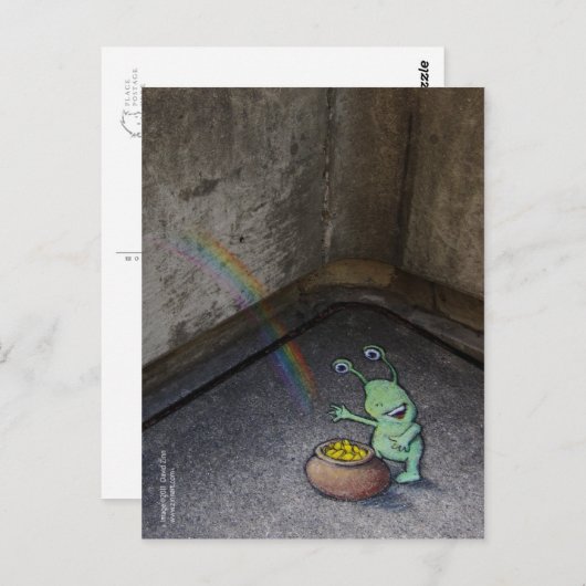 goudpot van de sluggo briefkaart (Voorkant / Achterkant)