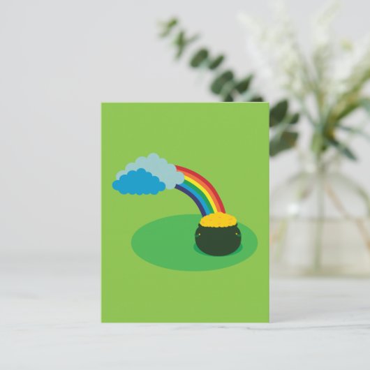 Goudpotje Briefkaart (Staand voorkant)