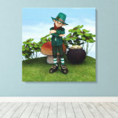 Goudpotje Canvas Afdruk (Insitu (Houten vloer))