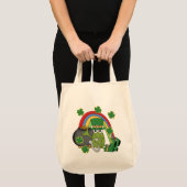 Goudpotje met kikkershirts en cadeautjes tote bag (Voorkant (product))